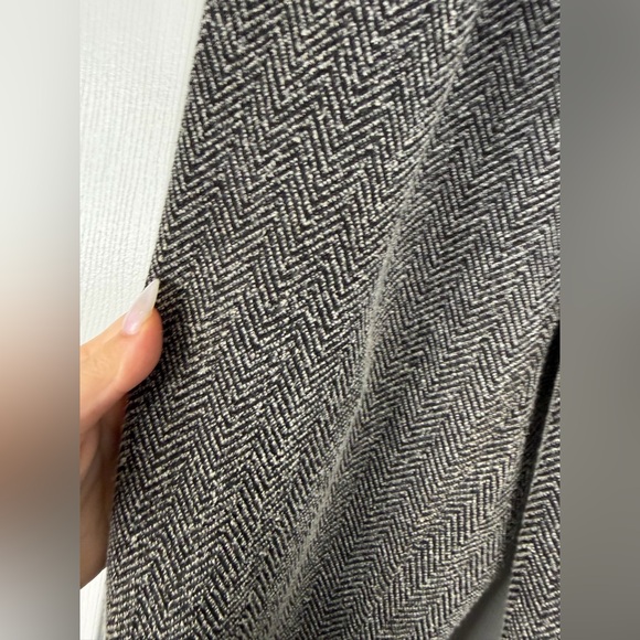 Sz 0 Free People Gray Herringbone Jogger Pants Pleated Trousers $158 MSRP - Picture 6 of 11